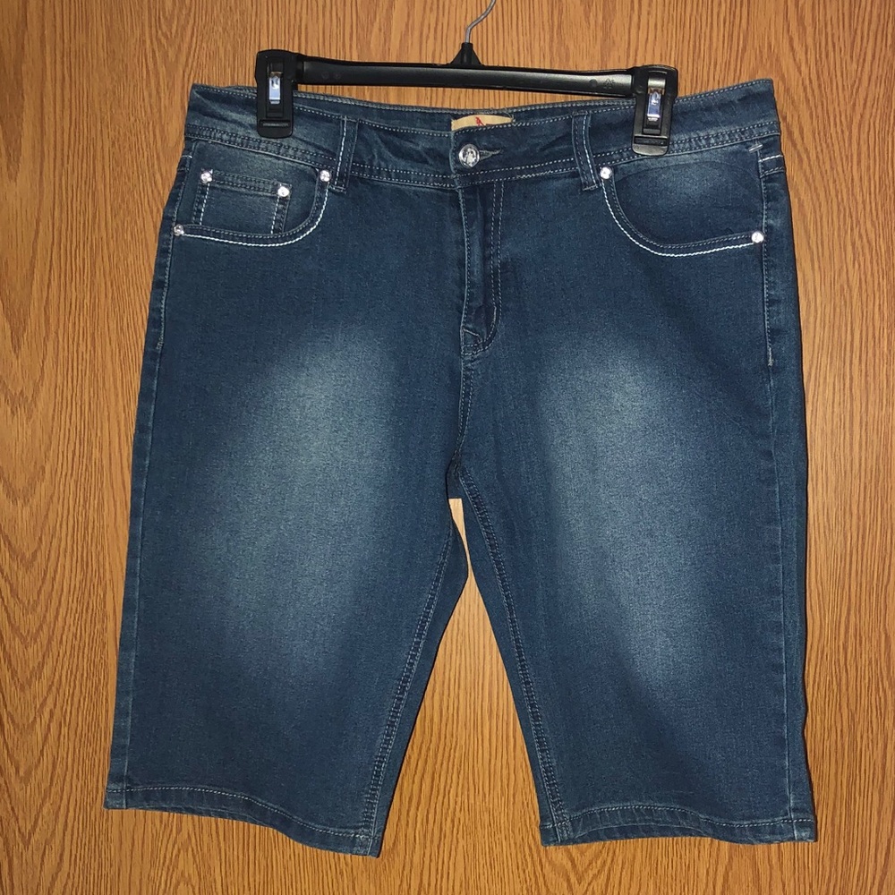Just Jeans Shorts w/ Rhinestone Detail